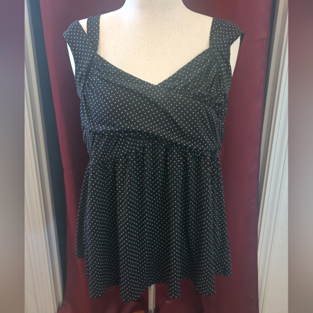 Torrid Polkadot Peplum Top